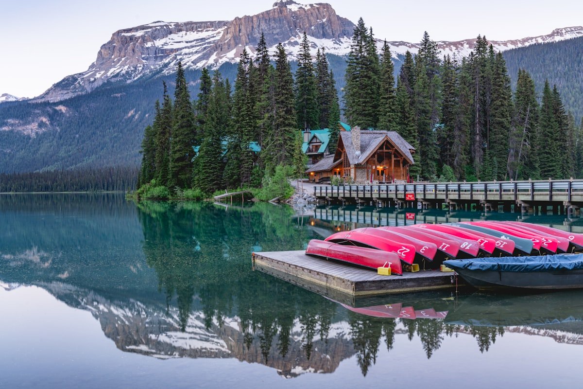 Waterfront estate with boat dock